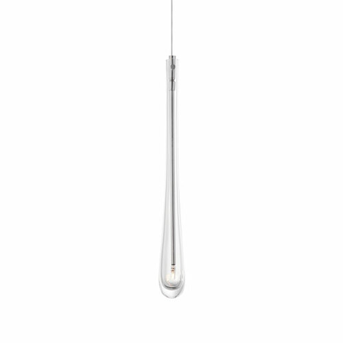 Stillo 18-Inch Mini Pendant in Satin Nickel by ET2 Lighting