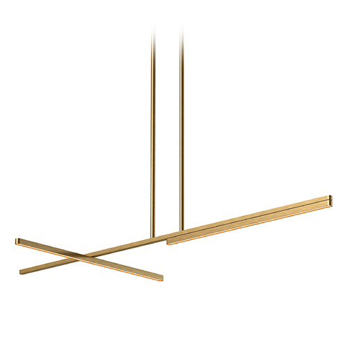 Kuzco Lighting Shift Brushed Gold LED Island Light