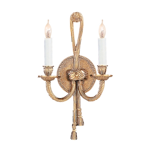 Crystorama Lighting Sconce Wall Light in Olde Brass Finish 650-OB