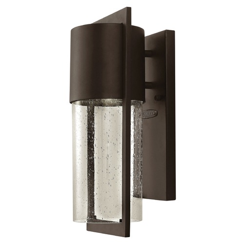 Hinkley Seeded Glass LED Outdoor Wall Light Bronze Hinkley 1320KZ-LED