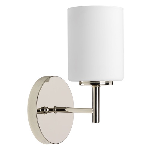 Replay Sconce in Polished Nickel by Progress Lighting