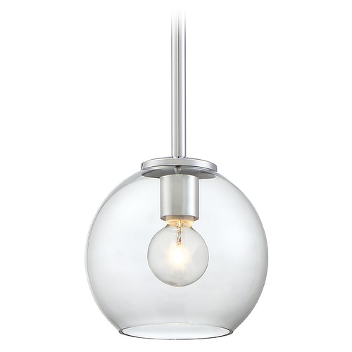 George Kovacs Lighting Exposed Mini Pendant in Chrome by George Kovacs P1840-077