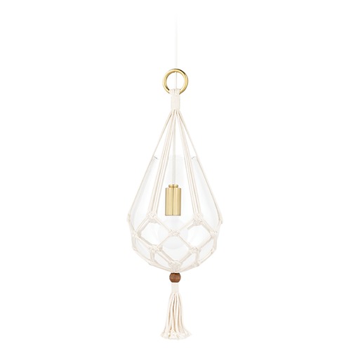 Mitzi by Hudson Valley Tessa Aged Brass Pendant  by Mitzi by Hudson Valley H411701S-AGB