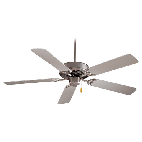 Contractor 42-Inch Fan in Brushed Steel by Minka Aire