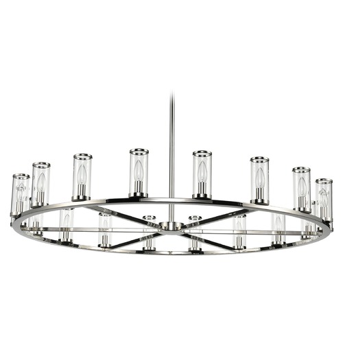 Revolve Polished Nickel Chandelier by Alora Lighting