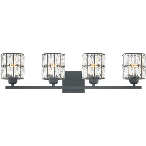 Quoizel Lighting Gibson 29.50-Inch Vanity Light in Matte Black by Quoizel Lighting GIB8630MBK