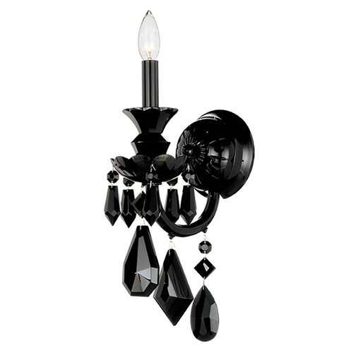 Schonbek Lighting Hamilton Jet Black Sconce by Schonbek Lighting 5701BK