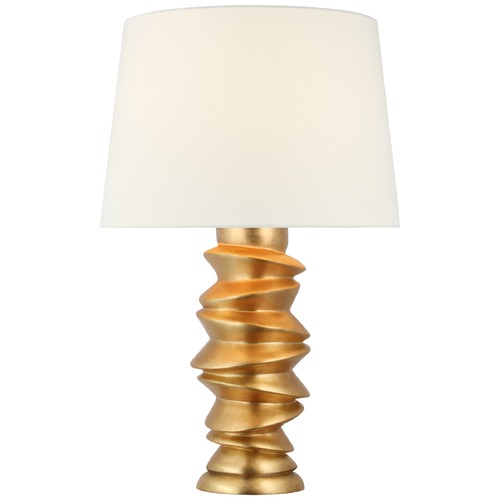 Julie Neill Karissa Table Lamp in Gold Leaf by Visual Comfort Signature