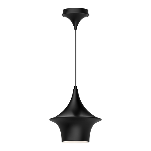 Alora Lighting Emiko Matte Black Mini-Pendant Light with Bell Shade