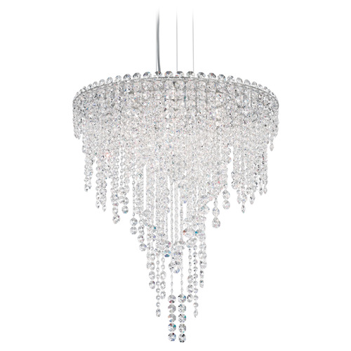 Schonbek Worldwide Lighting Chantant Polished Stainless Steel Pendant Light