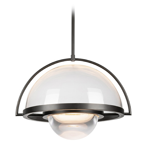 Kuzco Lighting Bowery Urban Bronze LED Pendant Light with Bowl / Dome Shade