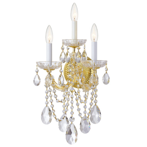 Crystorama Lighting Maria Theresa Gold Sconce