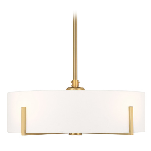Savoy House Lighting Mansell Warm Brass LED Ceiling Fan with Light
