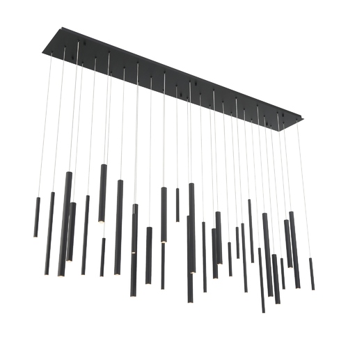 Santana 72-Inch LED Linear Chandelier in Black by Eurofase