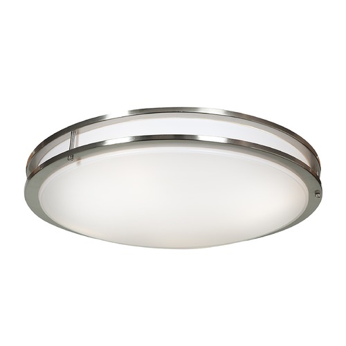 Access Lighting Solero Brushed Steel LED Flush Mount by Access Lighting 20467LEDD-BS/ACR