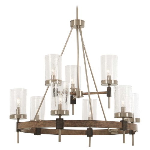 Minka Lavery Bridlewood Stone Grey with brushed Nickel Chandelier by Minka Lavery 4639-106