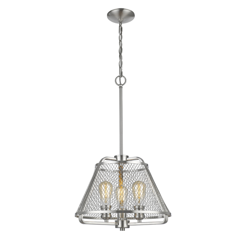 Z-Lite Iuka Brushed Nickel Pendant by Z-Lite 451-16BN