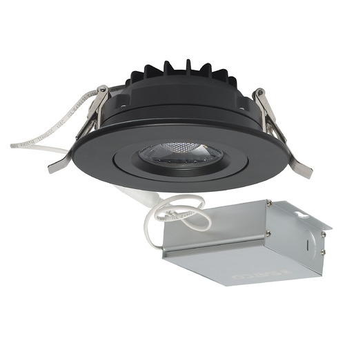 12W LED Direct Wire Downlight Gimbaled 4-Inch 3000K 120V Dimmable by Satco Lighting
