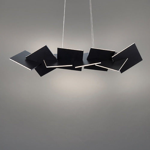 Modern Forms by WAC Lighting Konstrukt Black LED Linear Light by Modern Forms PD-80048-BK