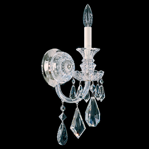 Hamilton Polished Silver Sconce by Schonbek Lighting