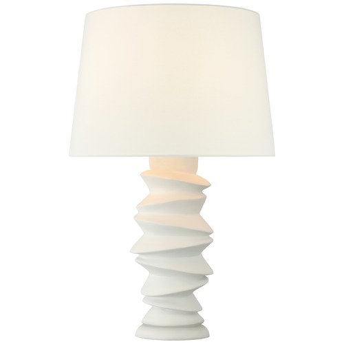 Visual Comfort Signature Collection Julie Neill Karissa Table Lamp in Plaster White by Visual Comfort Signature JN3005PWL