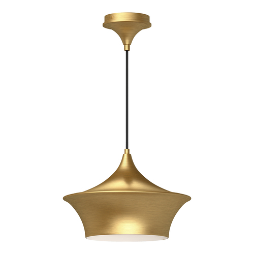 Alora Lighting Emiko Brushed Gold Pendant Light with Bell Shade