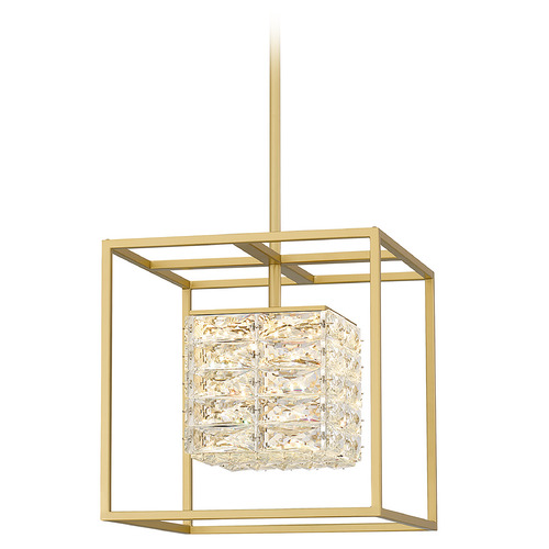 Dazzle LED Pendant in Soft Gold by Quoizel Lighting