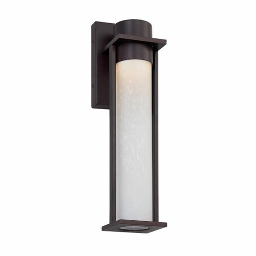 Justice Design Group Wooster LED Outdoor Wall Light in Black by Evolv by Justice Design FSN-7162W-ETCH-MBLK