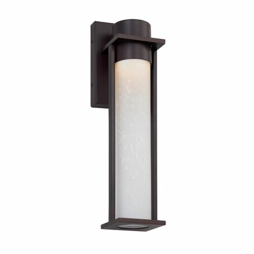 Wooster LED Outdoor Wall Light in Black by Evolv by Justice Design Group