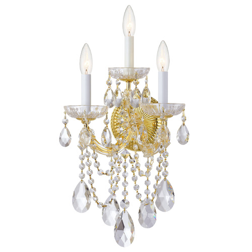Crystorama Lighting Maria Theresa Gold Sconce