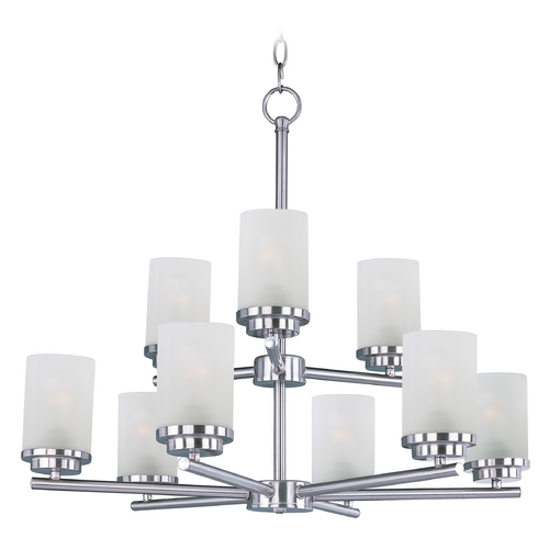 Corona Satin Nickel Chandelier by Maxim Lighting