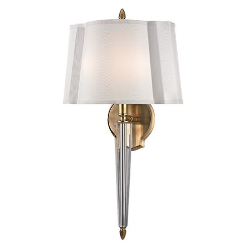 Hudson Valley Lighting Oyster Bay Aged Brass Sconce by Hudson Valley Lighting 3611-AGB