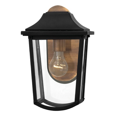 Burton 12.75-Inch Black Outdoor Wall Light by Hinkley Lighting