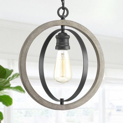 Progress Lighting Conestee Graphite Pendant by Progress Lighting P500092-143