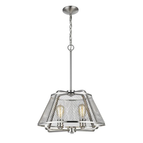 Iuka Brushed Nickel Pendant by Z-Lite