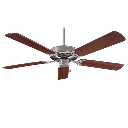 Contractor 42-Inch Fan in Brushed Steel by Minka Aire