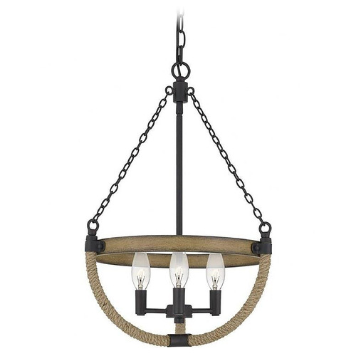 Quoizel Lighting Wagner Matte Black Pendant by Quoizel Lighting WAG2816MBK