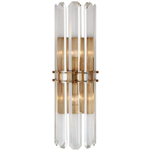 Visual Comfort Aerin Bonnington Tall Sconce in Antique Brass by Visual Comfort ARN2125HAB