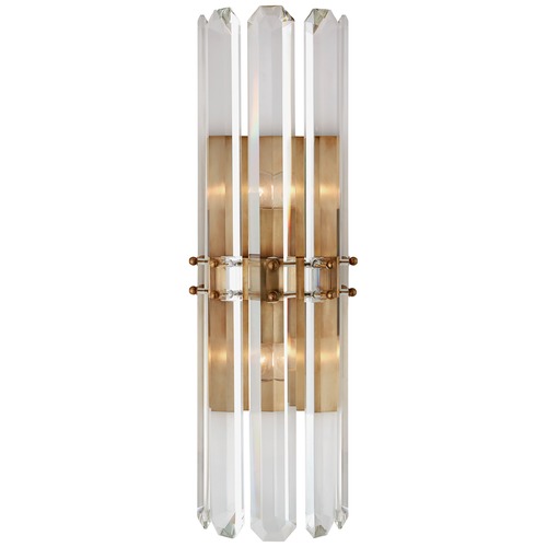 Aerin Bonnington Tall Sconce in Antique Brass by Visual Comfort Signature