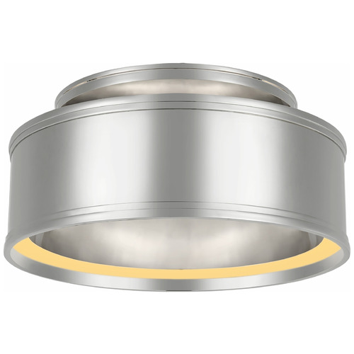 Visual Comfort Signature Collection Chapman & Myers Connery 14-Inch Flush Mount in Nickel by VC Signature CHC4611PN