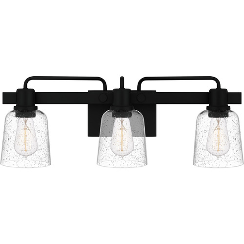 Quoizel Lighting Lydia Matte Black Bathroom Light by Quoizel Lighting LYD8624MBK