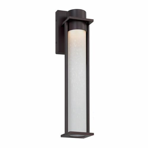 Justice Design Group Wooster LED Outdoor Wall Light in Black by Evolv by Justice Design FSN-7164W-ETCH-MBLK