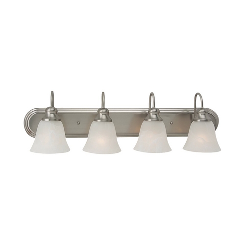 Generation Lighting Windgate Bathroom Light in Brushed Nickel by Generation Lighting 44942-962