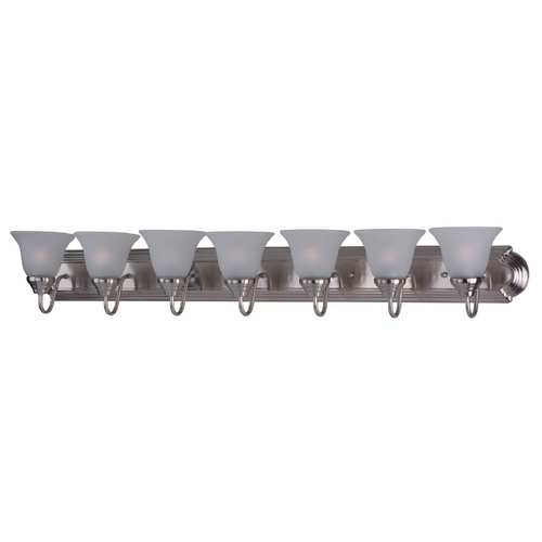 Maxim Lighting Essentials Satin Nickel Bathroom Light by Maxim Lighting 8016FTSN