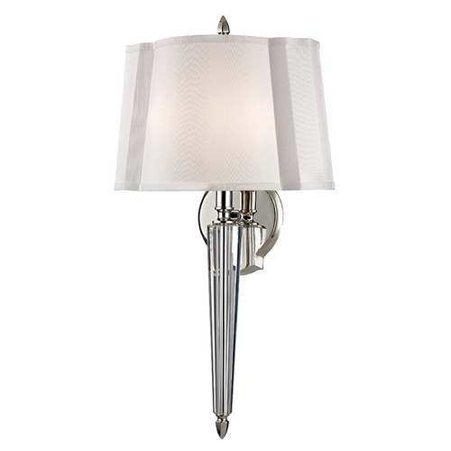 Oyster Bay Polished Nickel Sconce by Hudson Valley Lighting
