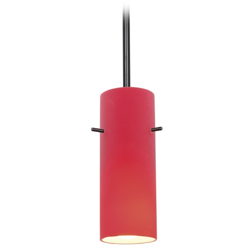 Access Lighting Cylinder Oil Rubbed Bronze LED Mini Pendant by Access Lighting 28030-3R-ORB/RED