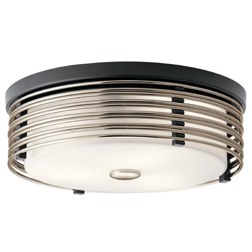 Kichler Lighting Bensimone 15.25-Inch Black Flush Mount by Kichler Lighting 43293BK