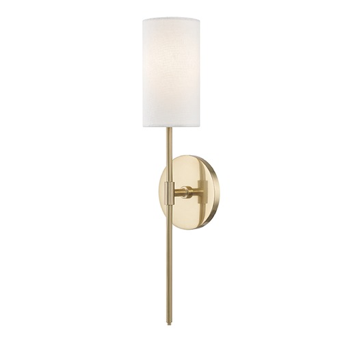 Olivia Aged Brass Sconce by Mitzi by Hudson Valley