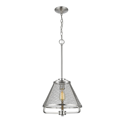 Iuka Brushed Nickel Pendant by Z-Lite