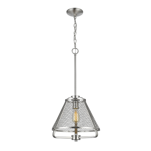 Z-Lite Iuka Brushed Nickel Pendant by Z-Lite 451-12BN